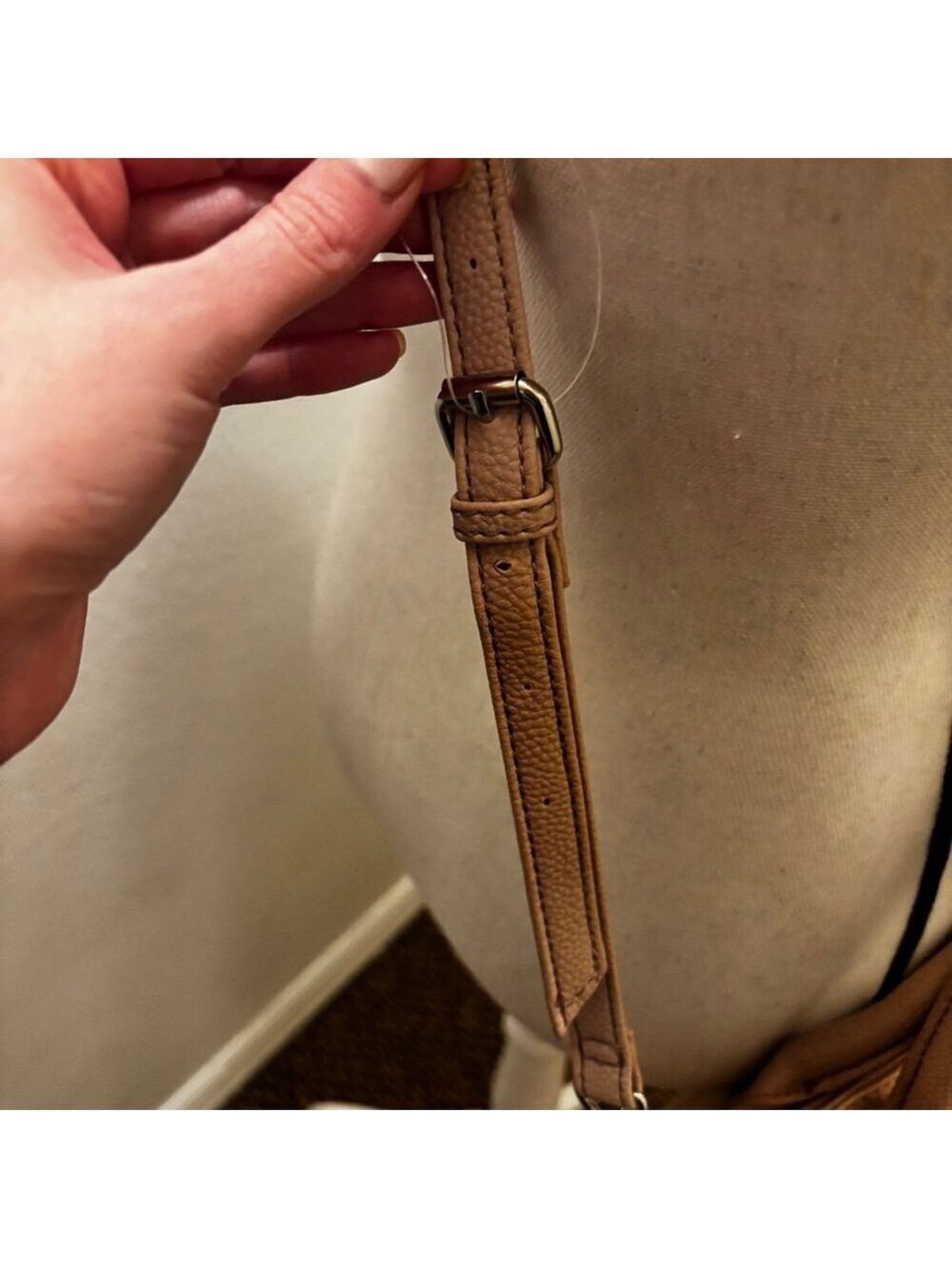 Nine West Tan Beige Crossbody Purse Handbag - Picture 10 of 16